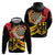 Germany Darts Zip Hoodie Flaming Dartboard Style - Wonder Print Shop