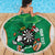 Personalised Ireland Darts Beach Blanket Irish Dartboard Mascot Shamrock Pattern - Wonder Print Shop