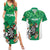 Personalised Ireland Darts Couples Matching Summer Maxi Dress and Hawaiian Shirt Irish Dartboard Mascot Shamrock Pattern - Wonder Print Shop