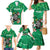 Personalised Ireland Darts Family Matching Mermaid Dress and Hawaiian Shirt Irish Dartboard Mascot Shamrock Pattern - Wonder Print Shop