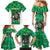 Personalised Ireland Darts Family Matching Mermaid Dress and Hawaiian Shirt Irish Dartboard Mascot Shamrock Pattern - Wonder Print Shop