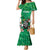 Personalised Ireland Darts Family Matching Mermaid Dress and Hawaiian Shirt Irish Dartboard Mascot Shamrock Pattern - Wonder Print Shop