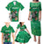 Personalised Ireland Darts Family Matching Puletasi and Hawaiian Shirt Irish Dartboard Mascot Shamrock Pattern - Wonder Print Shop