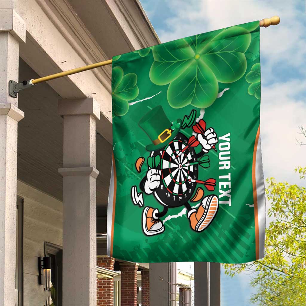 Personalised Ireland Darts Garden Flag Irish Dartboard Mascot Shamrock Pattern - Wonder Print Shop