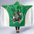 Personalised Ireland Darts Hooded Blanket Irish Dartboard Mascot Shamrock Pattern