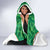 Personalised Ireland Darts Hooded Blanket Irish Dartboard Mascot Shamrock Pattern