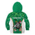 Personalised Ireland Darts Kid Hoodie Irish Dartboard Mascot Shamrock Pattern - Wonder Print Shop