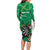 Personalised Ireland Darts Long Sleeve Bodycon Dress Irish Dartboard Mascot Shamrock Pattern - Wonder Print Shop