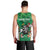 Personalised Ireland Darts Men Tank Top Irish Dartboard Mascot Shamrock Pattern