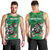 Personalised Ireland Darts Men Tank Top Irish Dartboard Mascot Shamrock Pattern