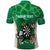 Personalised Ireland Darts Polo Shirt Irish Dartboard Mascot Shamrock Pattern - Wonder Print Shop