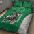 Personalised Ireland Darts Quilt Bed Set Irish Dartboard Mascot Shamrock Pattern - Wonder Print Shop