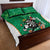 Personalised Ireland Darts Quilt Bed Set Irish Dartboard Mascot Shamrock Pattern - Wonder Print Shop