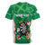 Personalised Ireland Darts Rugby Jersey Irish Dartboard Mascot Shamrock Pattern