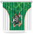 Personalised Ireland Darts Shower Curtain Irish Dartboard Mascot Shamrock Pattern