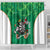 Personalised Ireland Darts Shower Curtain Irish Dartboard Mascot Shamrock Pattern