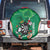 Personalised Ireland Darts Spare Tire Cover Irish Dartboard Mascot Shamrock Pattern