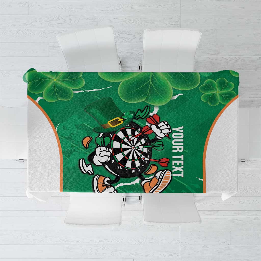 Personalised Ireland Darts Tablecloth Irish Dartboard Mascot Shamrock Pattern