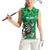 Personalised Ireland Darts Women Sleeveless Polo Shirt Irish Dartboard Mascot Shamrock Pattern