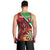 Personalised Wales Darts Men Tank Top Welsh Dragon - Grunge Style