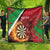 Personalised Wales Darts Quilt Welsh Dragon - Grunge Style - Wonder Print Shop