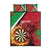 Personalised Wales Darts Quilt Bed Set Welsh Dragon - Grunge Style - Wonder Print Shop