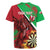 Personalised Wales Darts Rugby Jersey Welsh Dragon - Grunge Style