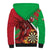 Personalised Wales Darts Sherpa Hoodie Welsh Dragon - Grunge Style