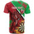 Personalised Wales Darts T Shirt Welsh Dragon - Grunge Style