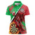 Personalised Wales Darts Women Polo Shirt Welsh Dragon - Grunge Style