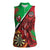 Personalised Wales Darts Women Sleeveless Polo Shirt Welsh Dragon - Grunge Style