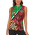 Personalised Wales Darts Women Sleeveless Polo Shirt Welsh Dragon - Grunge Style