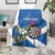 Personalised Scotland Darts Blanket Scottish Thistle - Flag Style