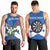 Personalised Scotland Darts Men Tank Top Scottish Thistle - Flag Style