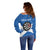 Personalised Scotland Darts Off Shoulder Sweater Scottish Thistle - Flag Style