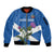 Personalised Scotland Darts Sleeve Zip Bomber Jacket Scottish Thistle - Flag Style - Wonder Print Shop