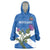 Personalised Scotland Darts Wearable Blanket Hoodie Scottish Thistle - Flag Style