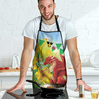 Wales Saint David's Day Apron Dydd Gwyl Dewi Hapus Dragon Daffodil - Wonder Print Shop
