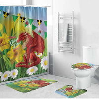 Wales Saint David's Day Bathroom Set Dydd Gwyl Dewi Hapus Dragon Daffodil - Wonder Print Shop