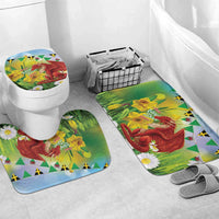 Wales Saint David's Day Bathroom Set Dydd Gwyl Dewi Hapus Dragon Daffodil - Wonder Print Shop