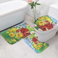 Wales Saint David's Day Bathroom Set Dydd Gwyl Dewi Hapus Dragon Daffodil - Wonder Print Shop