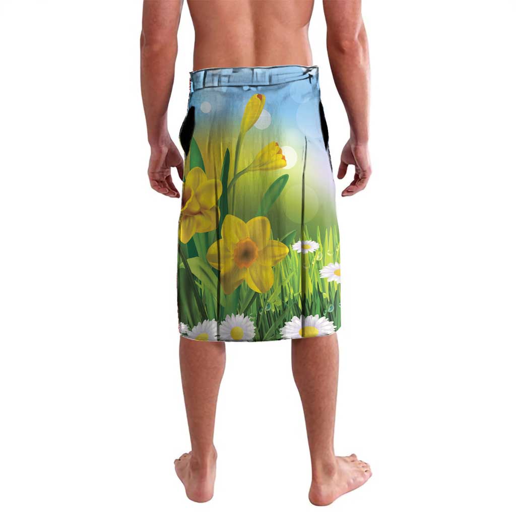 Wales Saint David's Day Lavalava Dydd Gwyl Dewi Hapus Dragon Daffodil - Wonder Print Shop