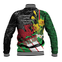 Wales Saint David's Day Baseball Jacket Cymru Am Byth Welsh Dragon - Wonder Print Shop