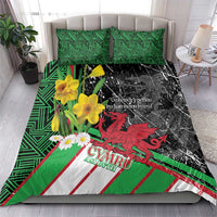 Wales Saint David's Day Bedding Set Cymru Am Byth Welsh Dragon - Wonder Print Shop