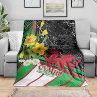 Wales Saint David's Day Blanket Cymru Am Byth Welsh Dragon - Wonder Print Shop