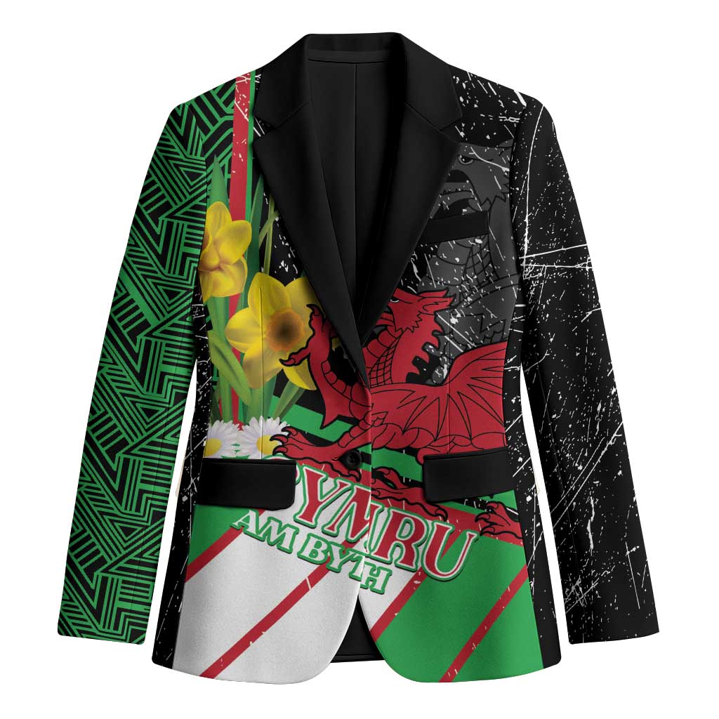 Wales Saint David's Day Blazer Cymru Am Byth Welsh Dragon - Wonder Print Shop