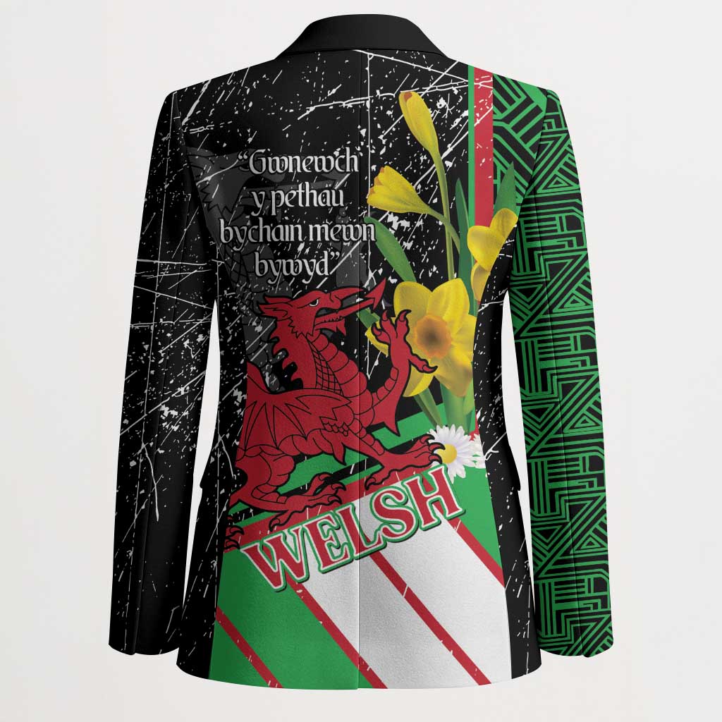 Wales Saint David's Day Blazer Cymru Am Byth Welsh Dragon - Wonder Print Shop