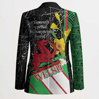 Wales Saint David's Day Blazer Cymru Am Byth Welsh Dragon - Wonder Print Shop