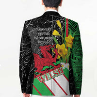 Wales Saint David's Day Blazer Cymru Am Byth Welsh Dragon - Wonder Print Shop