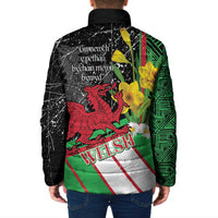 Wales Saint David's Day Padded Jacket Cymru Am Byth Welsh Dragon - Wonder Print Shop